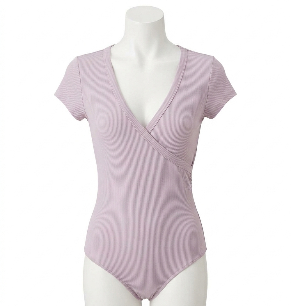 NEW WISHLIST allison cap sleeve bodysuit in lavender